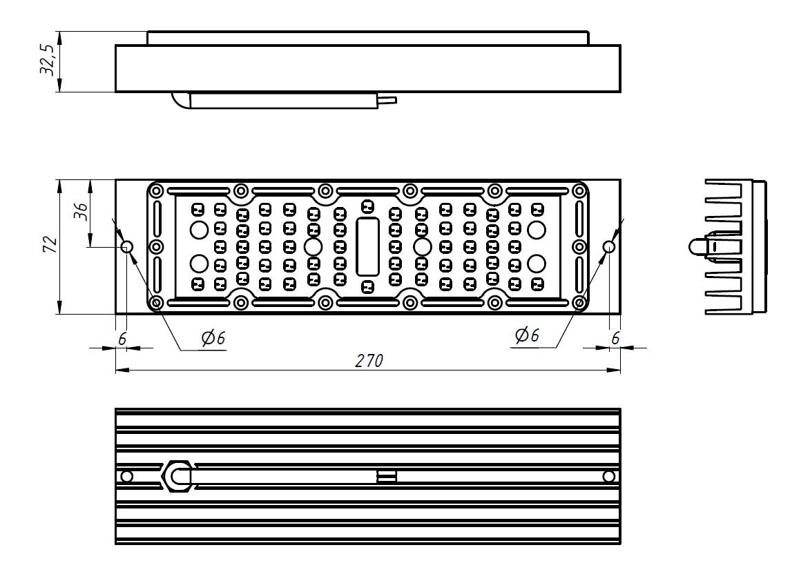 Светодиодная сборка 64 led