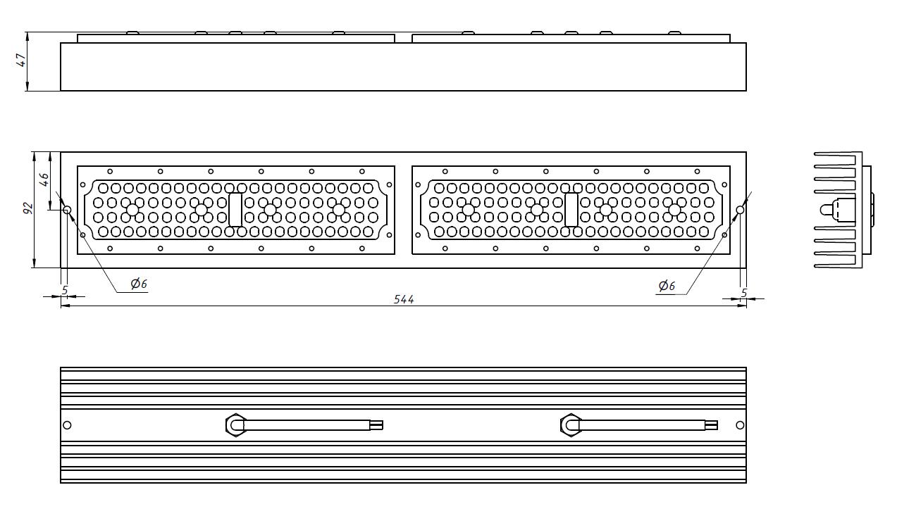 Светодиодная сборка 84 led 6p14s x2